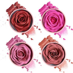 3D - Компактні рум'яна для обличчя у формі троянди Rose Powder Blush (Відтінок №01 — Червона троянда / Насичений бордово-рожевий)